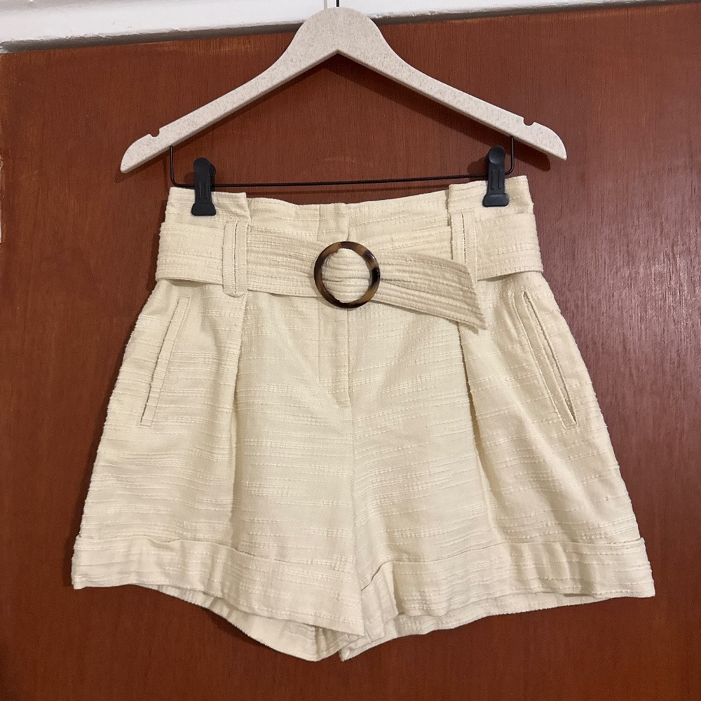 Sezane Rome Shorts Ecru - Size 36